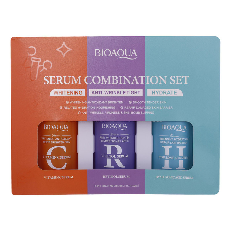 سرم پوست بایو آکوا مدل Combination حجم 30 میلی لیتر بسته 3 عددی