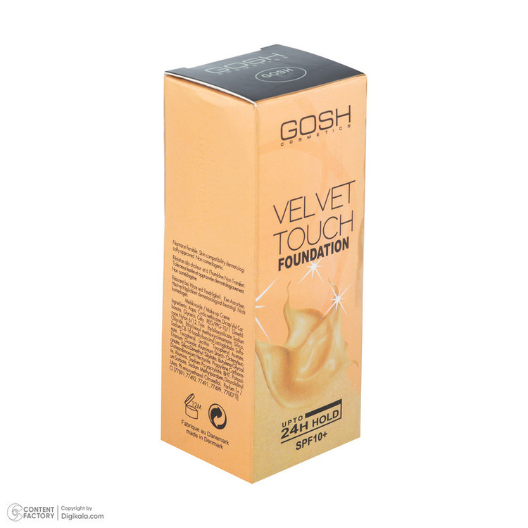 کرم پودر مایع SPF 10 گاش مدل Velvet Touch شماره 403 مناسب انواع پوست حجم 34 میلی لیتر