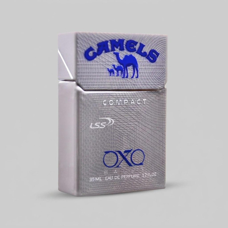 عطر جیبی مردانه اکس بالت مدل camels compact silver با رایحه خنک حجم 35 میلیلیتر