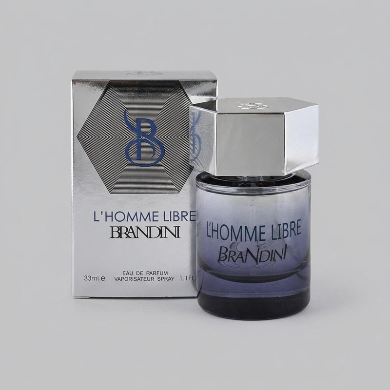 عطر جیبی مردانه برندینی مدل L HOMME LIBRE با رایحه معتدل و تلخ حجم 33 میلی‌لیتر