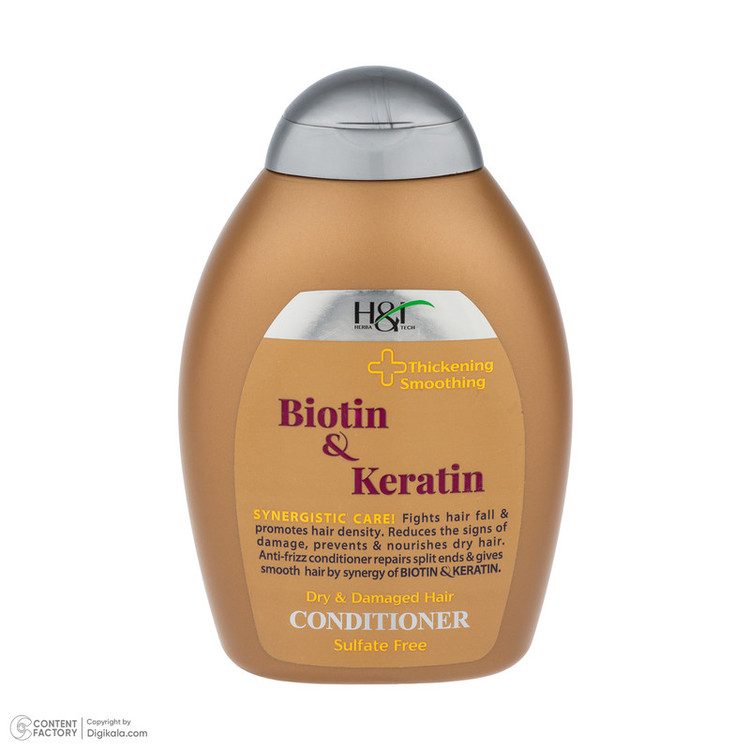 نرمکننده مو هرباتک مدل Biotin & Keratin حجم 385 میلیلیتر