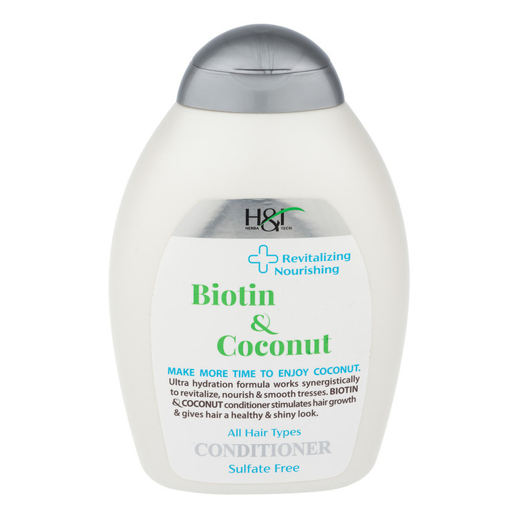 نرمکننده مو هرباتک مدل Biotin & Coconut حجم 385 میلیلیتر