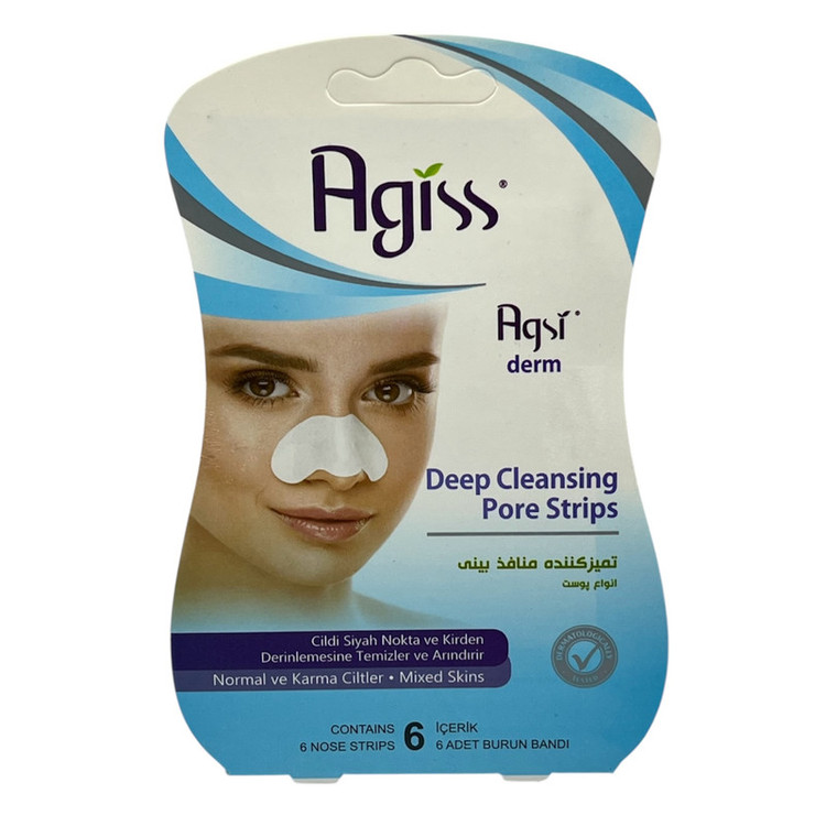 چسب پاک کننده بینی آگیس مدل all type skine بسته 6 عددی