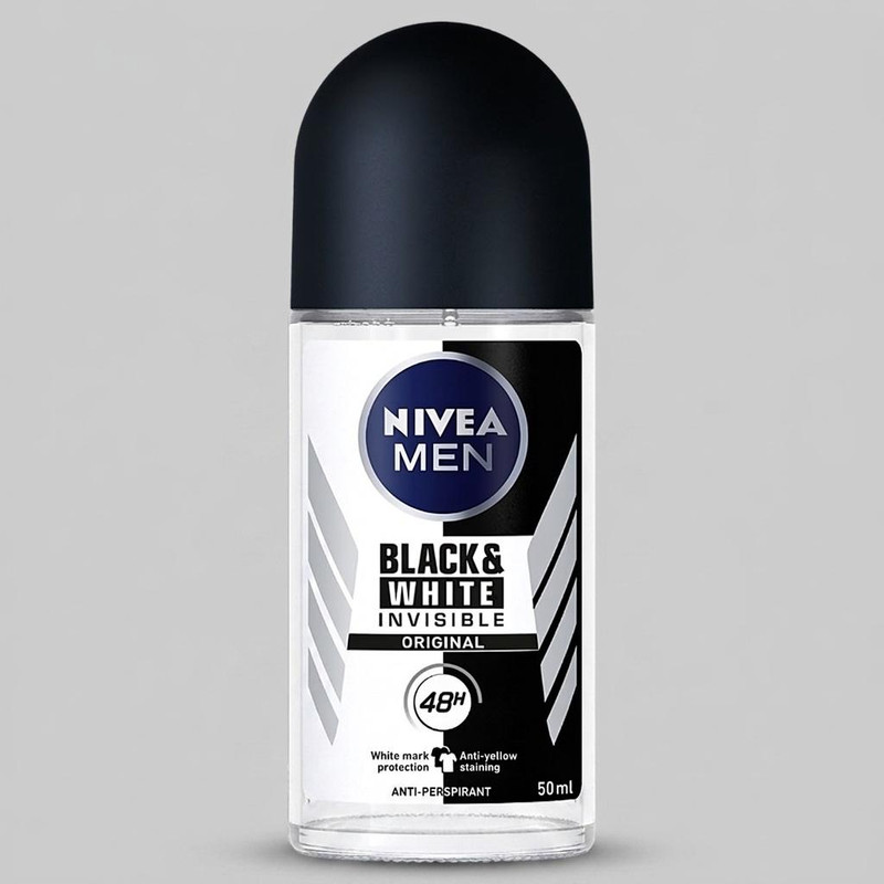 رول ضد تعریق مردانه نیوآ مدل invisible Black and white orginal حجم 50 میلی لیتر