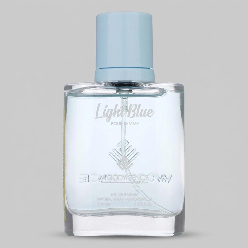 عطر جیبی زنانه وودی سنس مدل Light Blue حجم 30 میلیلیتر