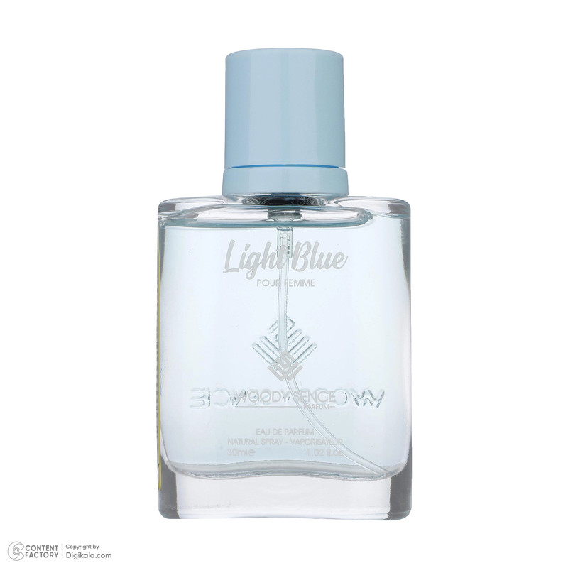 عطر جیبی زنانه وودی سنس مدل Light Blue حجم 30 میلیلیتر