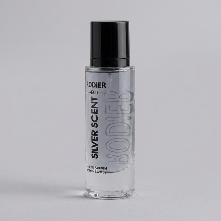 عطر جیبی مردانه رودیر مدل سیلور سنت حجم 30 میلی لیتر