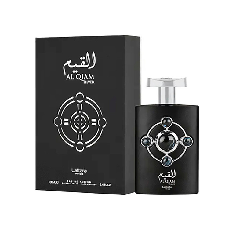 ادوپرفیوم لطافه مدل Al Qiam Silver با رایحه خنک حجم 100 میلیلیتر