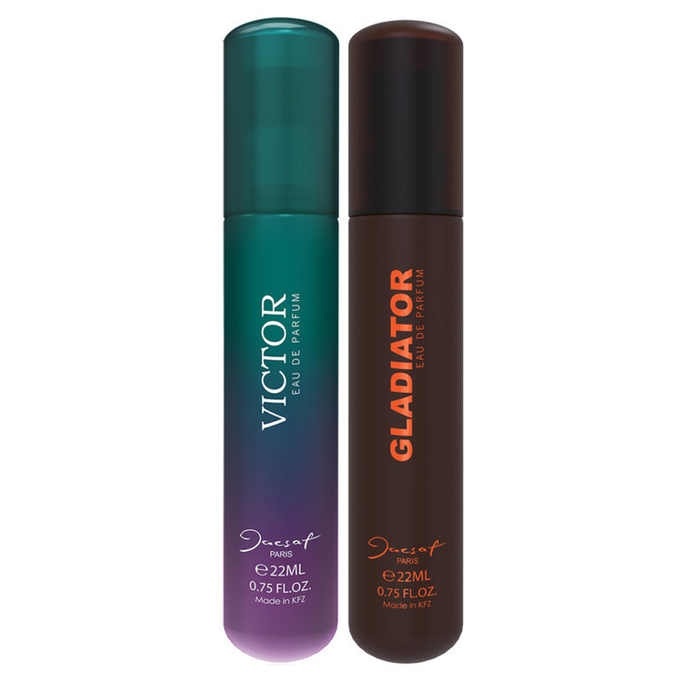 عطر جیبی مردانه ژک ساف مدل Victor حجم 22 میلی لیتر به همراه عطر جیبی مدل Gladiator حجم 22 میلی لیتر