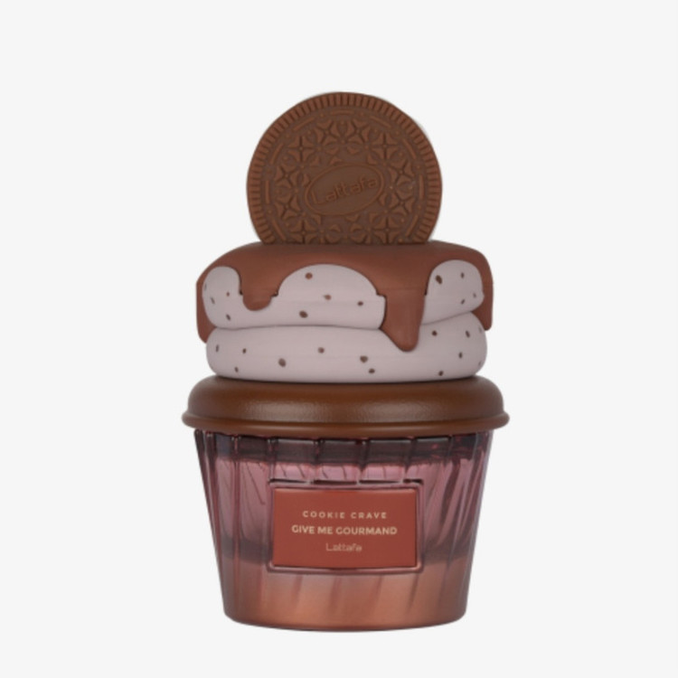 ادوپرفیوم زنانه لطافه مدل cookie crave با رایحه گرم، معتدل حجم 75 میلیلیتر
