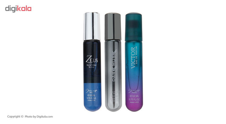 عطر جیبی مردانه ژک ساف کمپلکس حجم 22 میلی لیتر مجموعه سه عددی