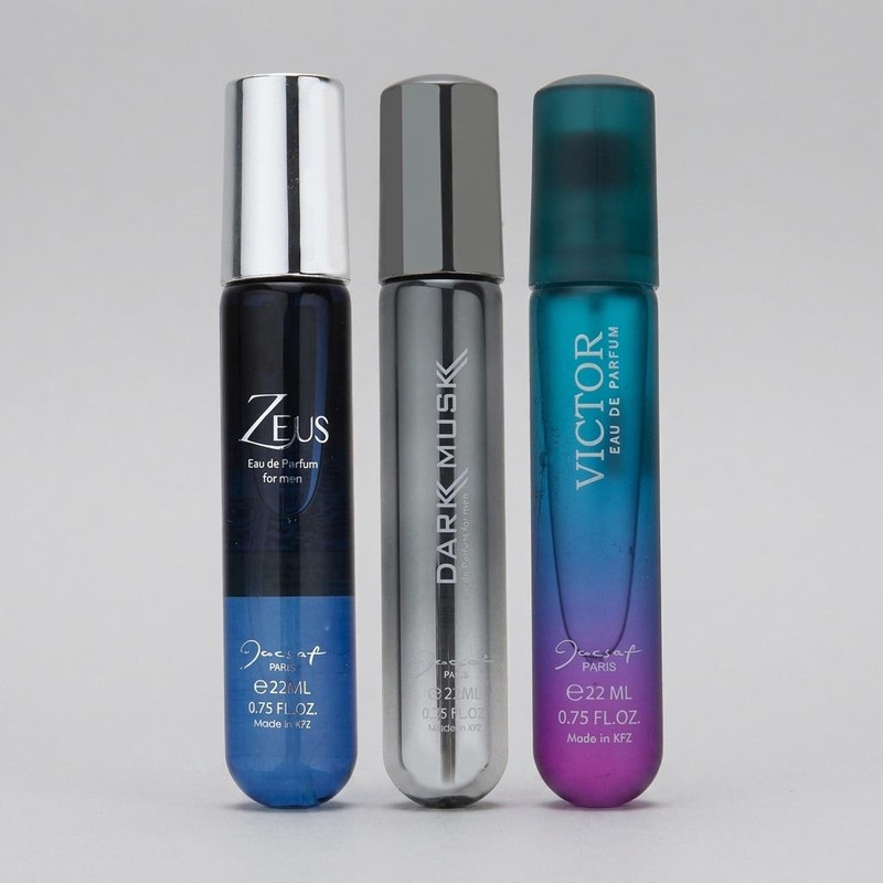 عطر جیبی مردانه ژک ساف کمپلکس حجم 22 میلی لیتر مجموعه سه عددی