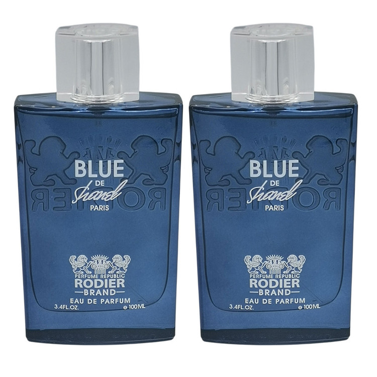ادو پرفیوم مردانه رودیر مدل Blue De Chanel با رایحه خنک حجم 100 میلی لیتر مجموعه دو عددی
