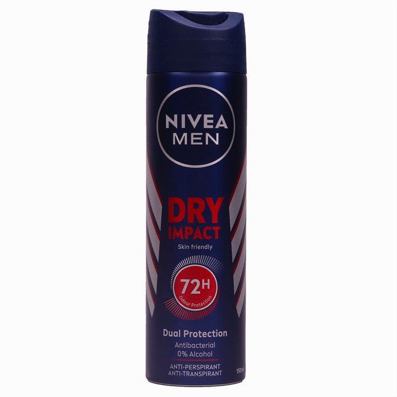 اسپری بدن مردانه نیوآ مدل dry impact  حجم 150 میلی لیتر