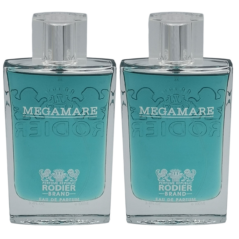 ادوپرفیوم رودیر مدل Megamare با رایحه خنک حجم 100 میلی لیتر مجموعه دو عددی