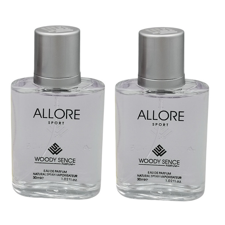 عطر جیبی مردانه وودی سنس مدل الور اسپرت حجم 30 میلی لیتر بسته 2 عددی