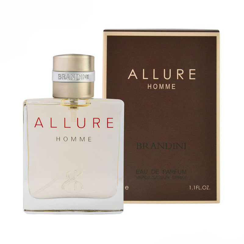 عطر جیبی مردانه برندینی مدل ALLURE HOMME با رایحه گرم حجم 33 میلیلیتر