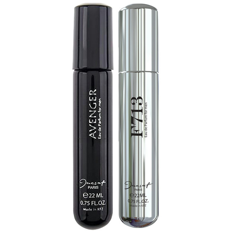 عطر جیبی مردانه ژک ساف مدل Avenger حجم 22 میلی لیتر به همراه عطر جیبی مردانه مدل F713 حجم 22 میلی لیتر