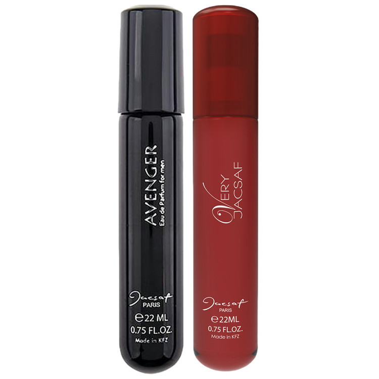 عطر جیبی مردانه ژک ساف مدل Avenger حجم 22 میلی لیتر به همراه عطر جیبی مردانه مدل Very حجم 22 میلی لیتر