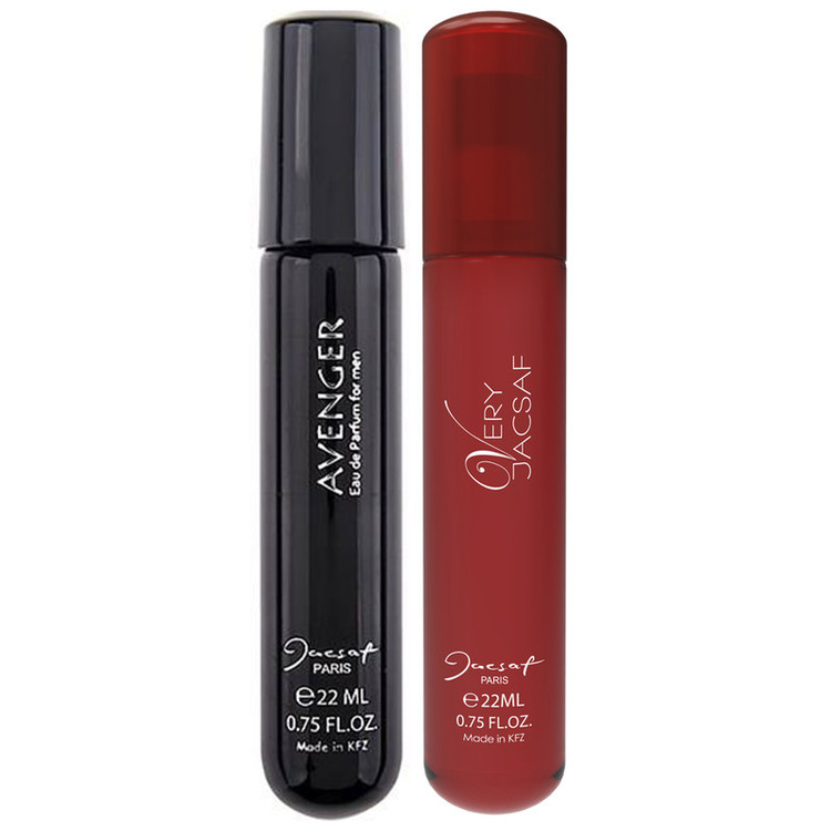 عطر جیبی مردانه ژک ساف مدل Avenger حجم 22 میلی لیتر به همراه عطر جیبی مردانه مدل Very حجم 22 میلی لیتر