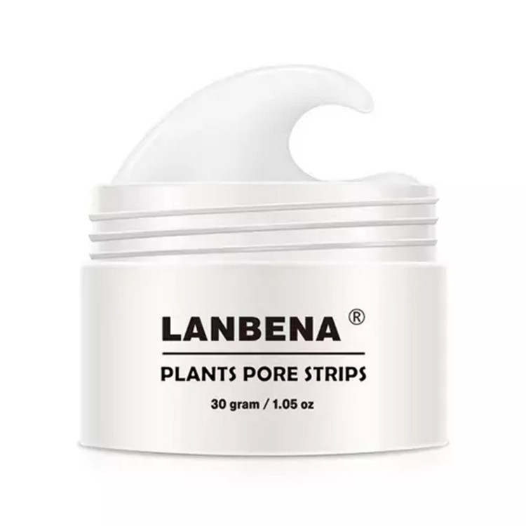 ماسک پاک کننده بینی کرمی لنبنا مدل PLANTS وزن 30 گرم بسته 60 عددی کوچککننده منافذ، رفع جوش سرسیاه، ضد حساسیت و مناسب استفاده روزانه