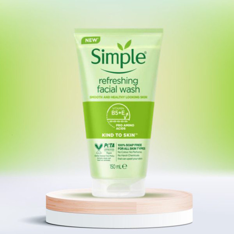 ژل شستوشوی صورت سیمپل مدل kind to skin حجم 150 میلیلیتر