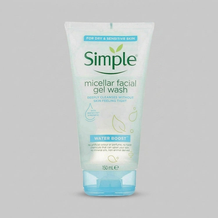 ژل شستوشوی صورت سیمپل سری MICELLAR مدل WATER BOOST حجم 150 میلیلیتر
