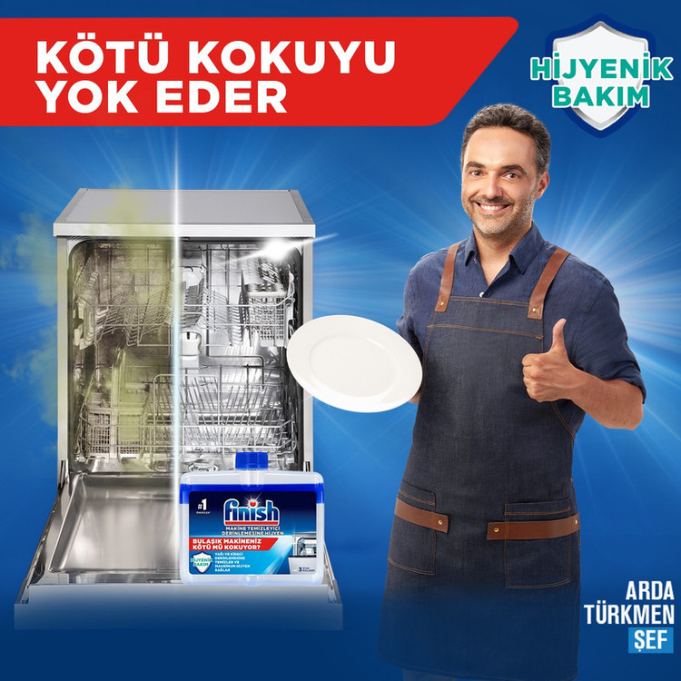 مایع جرم گیر ماشین ظرفشویی فینیش مدل Hijyenik Bakim حجم 250 میلی لیتر مجموعه 2 عددی