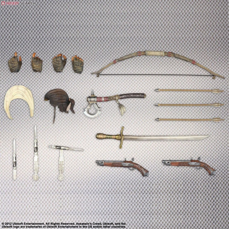 اکشن فیگور پلی آرت مدل اساسین سری Connor Kenway مجموعه 19 عددی