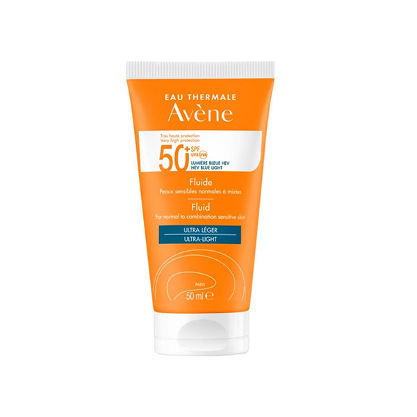 فلوئید ضد آفتاب بدون رنگ اون +SPF 50 مدل Ultra Light مناسب انواع پوست حجم 50 میلیلیتر