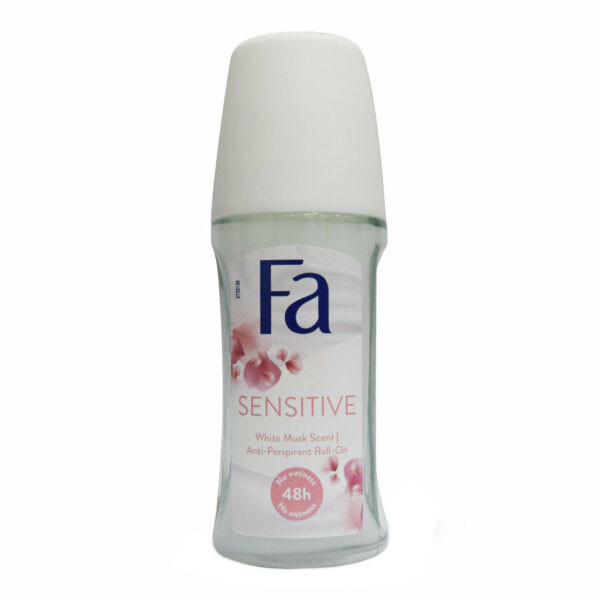 رول ضد تعریق زنانه فا مدل Sensitive White Musk Scent حجم 50 میلی لیتر
