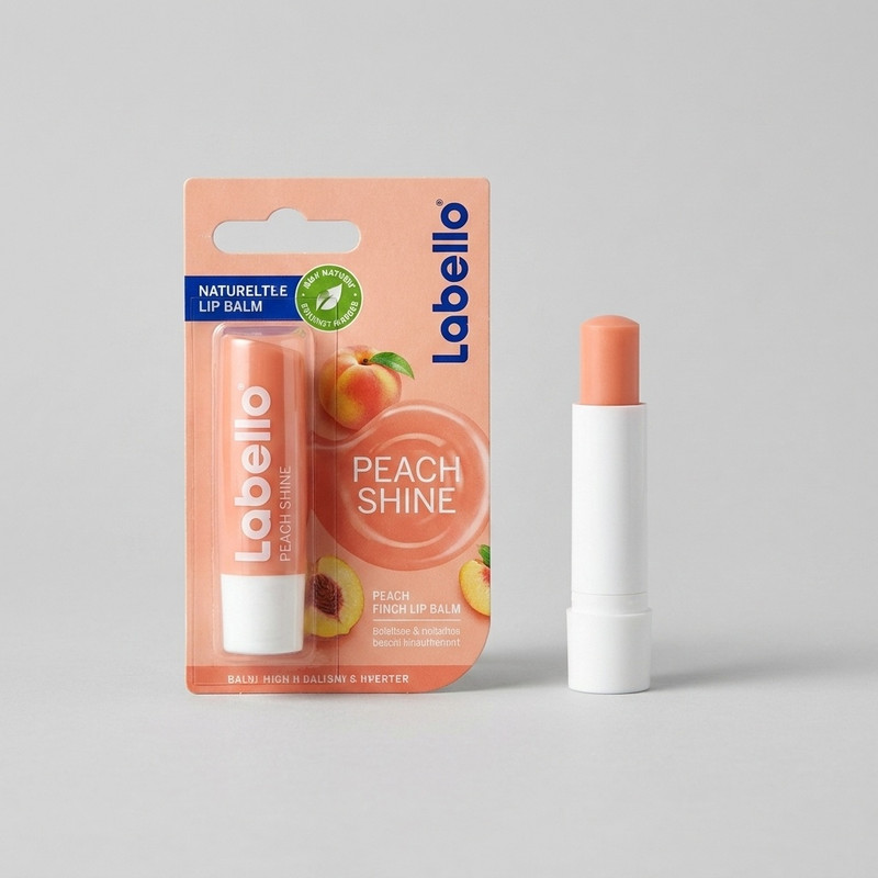 بالم لب لابلو مدل PEACH Shine با رایحه هلویی، مرطوب‌کننده و براق‌کننده لب، محافظت از خشکی و ترک لب، نرم‌کننده و ماندگاری طولانی