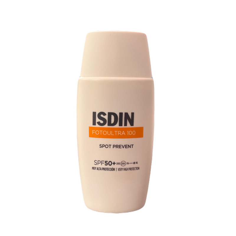 کرم ضد آفتاب بدون رنگ ایزدین SPF 50 مدل spot_prevent100 ‌مناسب انواع پوست حجم 50 میلی‌لیتر