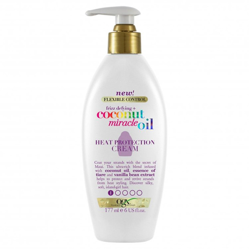 کرم مو او جی ایکس سری HEAT PROTECTION مدل COCONUT OIL حجم 177 میلی لیتر