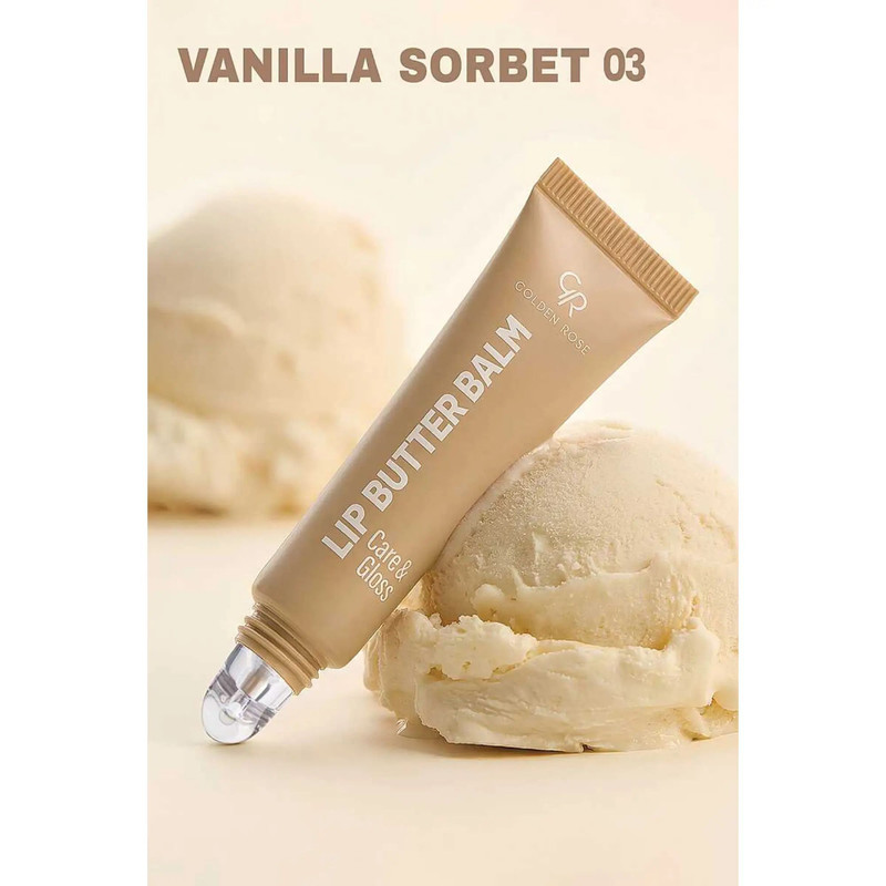 بالم لب گلدن رز مدل Care & Gloss رنگ Vanilla Sorbet شماره 03 حجم 13.5 میلی لیتر