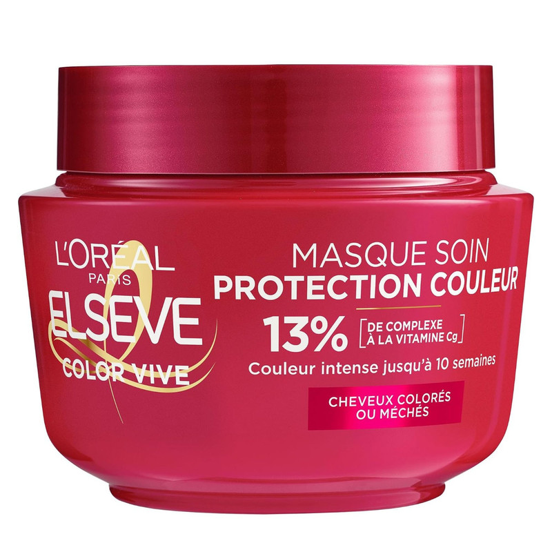 ماسک مو تثبیت کننده رنگ لورآل مدل Elseve Color Protect مناسب برای مو های رنگ شده حجم 310 میلی لیتر