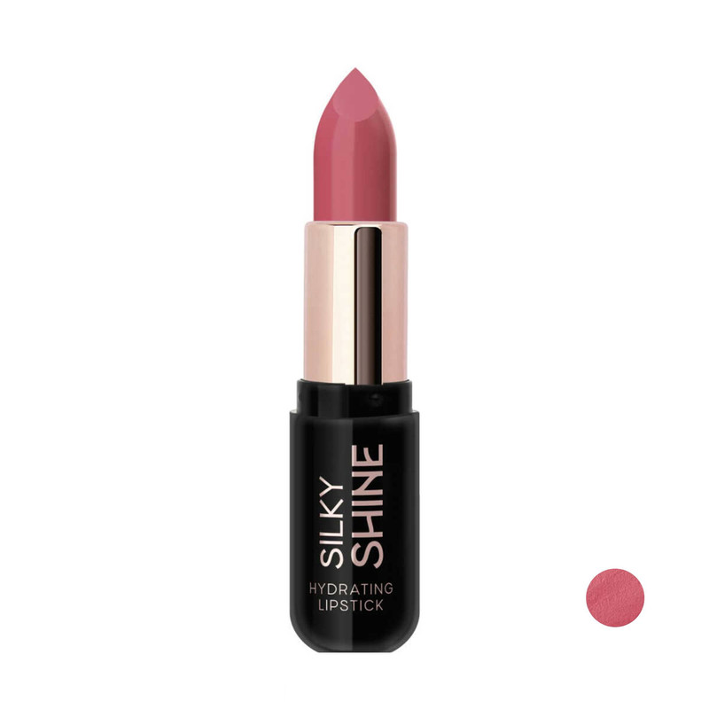 رژ لب جامد براق گلدن رز مدل Silky Shine شماره 209