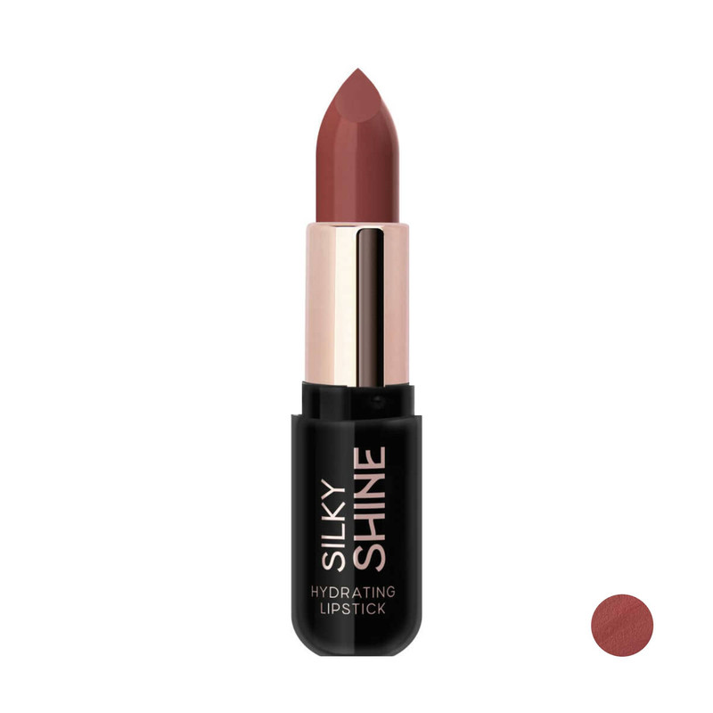 رژ لب جامد براق گلدن رز مدل Silky Shine شماره 222