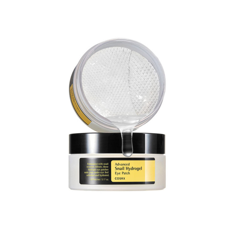 ماسک دور چشم هیدروژلی حلزون کوزارکس مدل Snail_patch حجم 90 میلیلیتر با آبرسانی عمیق، روشنکننده، ضد چروک، شفافکننده و فاقد پارابن بسته 60 عددی