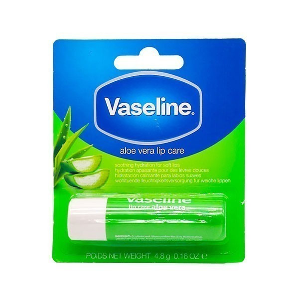 بالم لب وازلین مدل Aloe Vera حجم 4.8 میلی‌لیتر، مرطوب‌کننده و نرم‌کننده لب با ترکیبات آلوئه‌ورا و جذب سریع