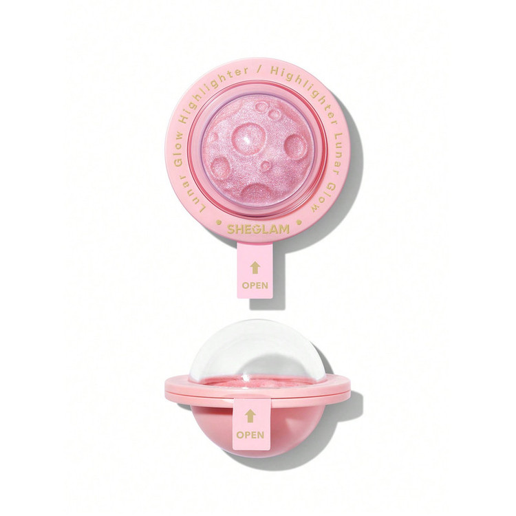 هایلایتر شیگلم مدل Lunar Glow Heart Galaxy شماره 2 رنگ صورتی