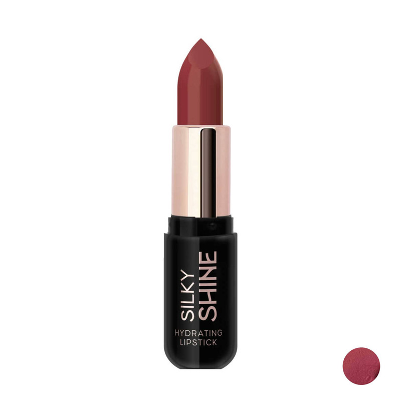 رژ لب جامد براق گلدن رز مدل Silky Shine شماره 221