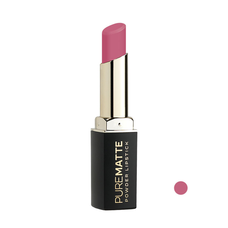 رژ لب جامد پودری گلدن رز مدل PURE MATTE شماره 110  رنگ  صورتی