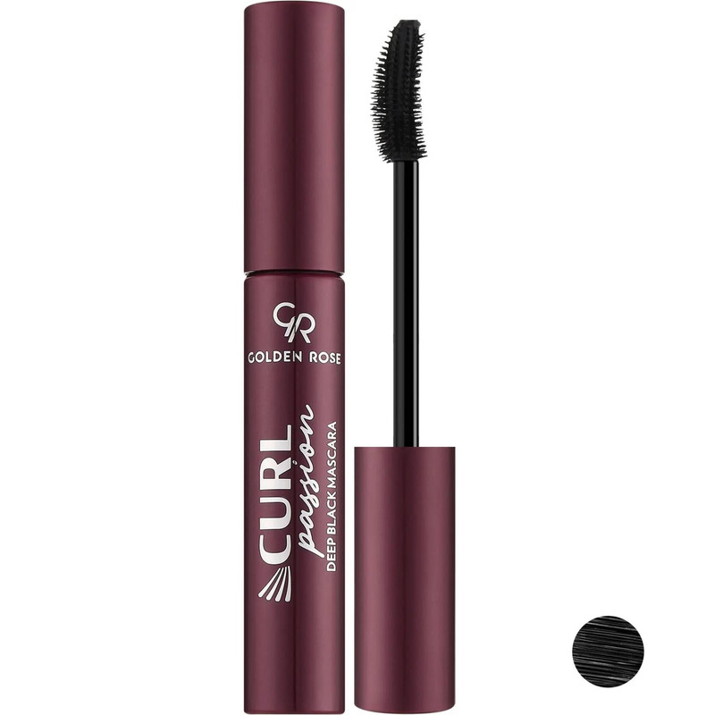 ریمل حجم دهنده گلدن رز مدل Curl Passion رنگ مشکی حجم 9 میلی لیتر