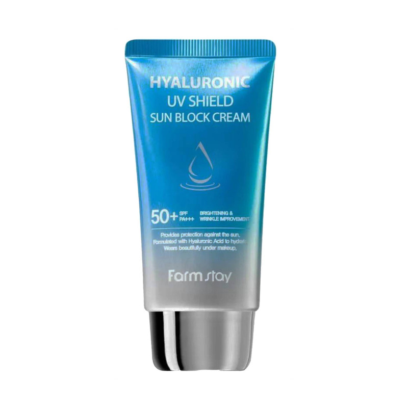 کرم ضد آفتاب بدون رنگ فارم استی، با SPF 50 مدل UV Shield، حاوی محافظ UVA ،UVB  و PA++++، روشن کننده، مناسب انواع پوست حجم 70 میلی‌لیتر