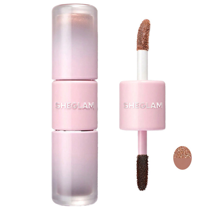 رژ لب مایع و تینت لب شیگلم مدل Line To Shine Peel-Off Lip Stain & Gloss Duo Brown Butter شماره 514 حجم 2 میلی لیتر