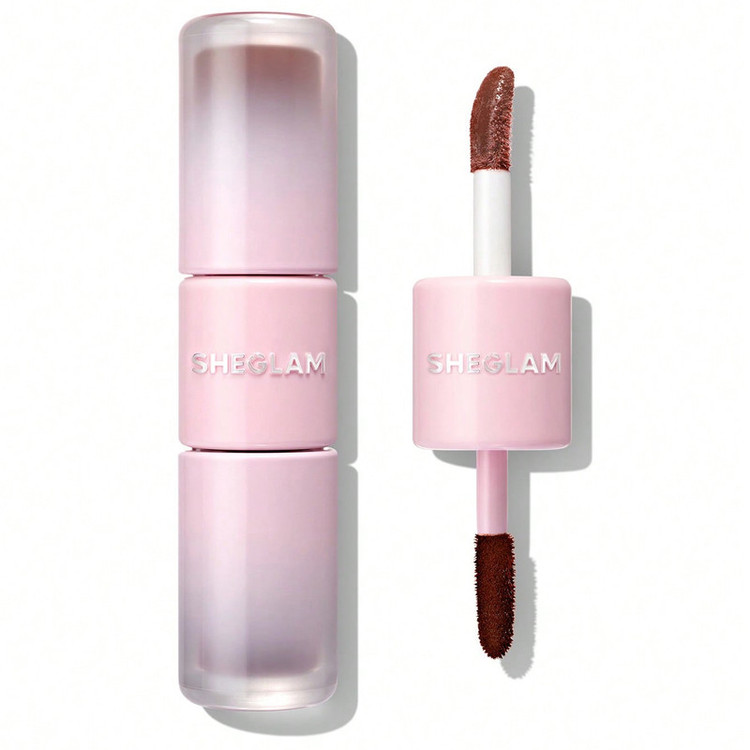 رژ لب مایع و تینت لب شیگلم مدل Line To Shine Peel-Off Lip Stain & Gloss Duo Toasted Almond شماره 511 حجم 2 میلی لیتر