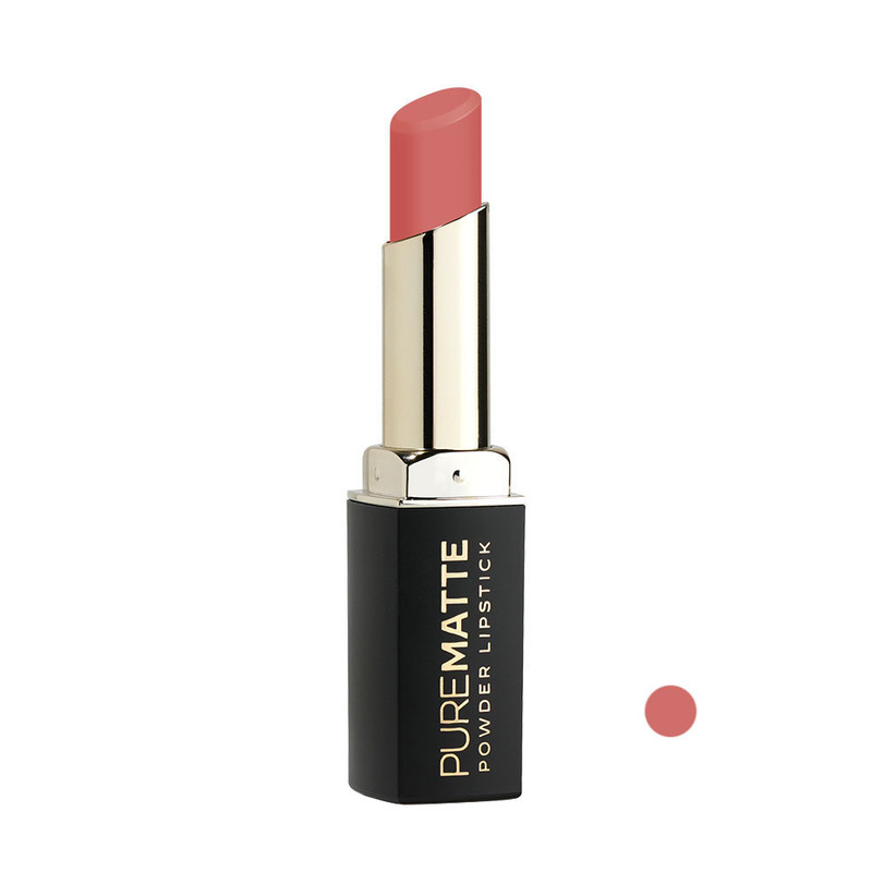رژ لب جامد پودری گلدن رز مدل PURE MATTE شماره 101