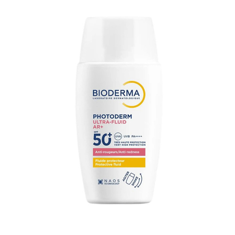 فلوئید ضد آفتاب بیرنگ دست، صورت بایودرما SPF 50 ++++PA مدل Photoderm Ultra-AR محافظ در برابر اشعه UVA و UVB مناسب برای انواع پوست حجم 40 میلیلیتر