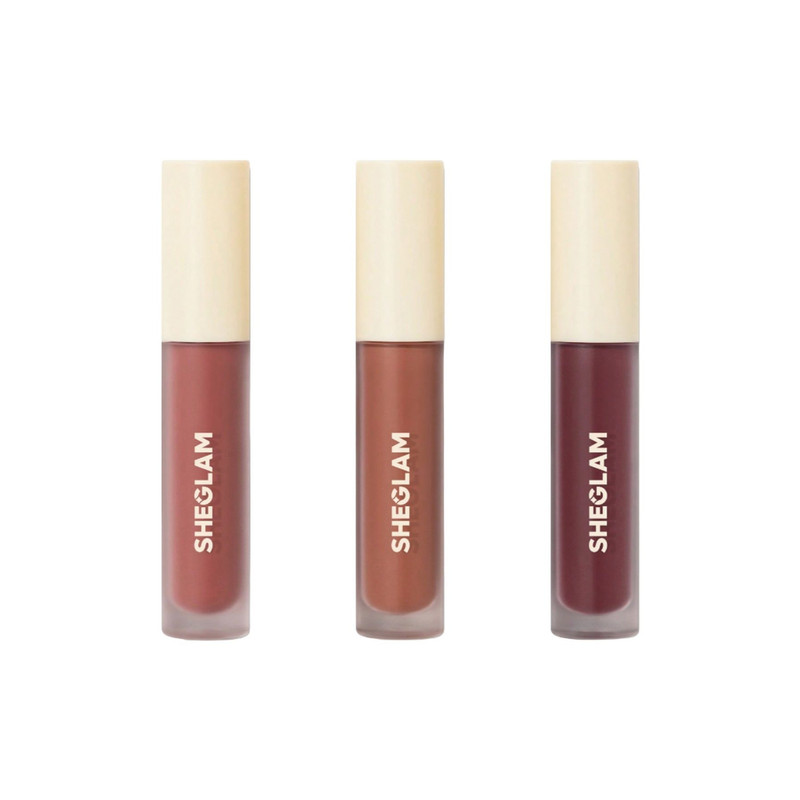 رژ لب مایع شیگلم مدل Matte Allure Mini Feel Real شماره 03 بسته 3 عددی